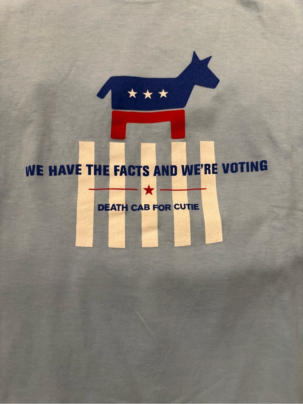 Women’s “We Have The Facts And We’re Voting” Graphic Tee - 2004 Vintage DCFC